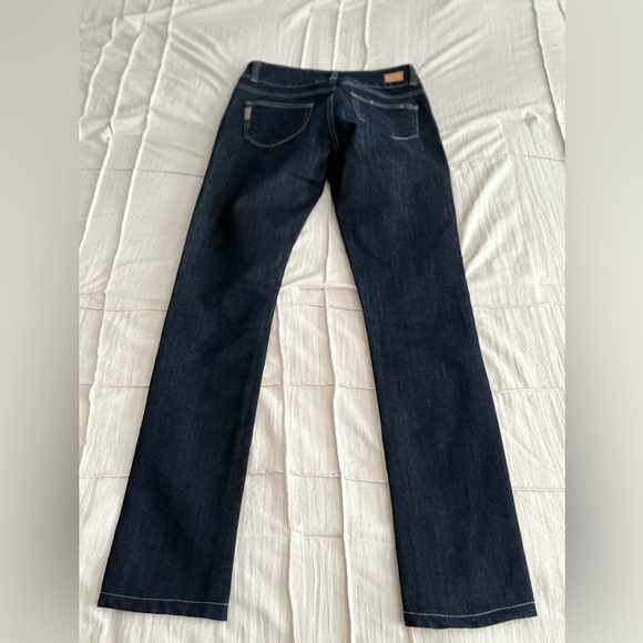 Paige Premium Denim Hidden Hills Straight Jeans Dark Wash Size 26 - Picture 5 of 5